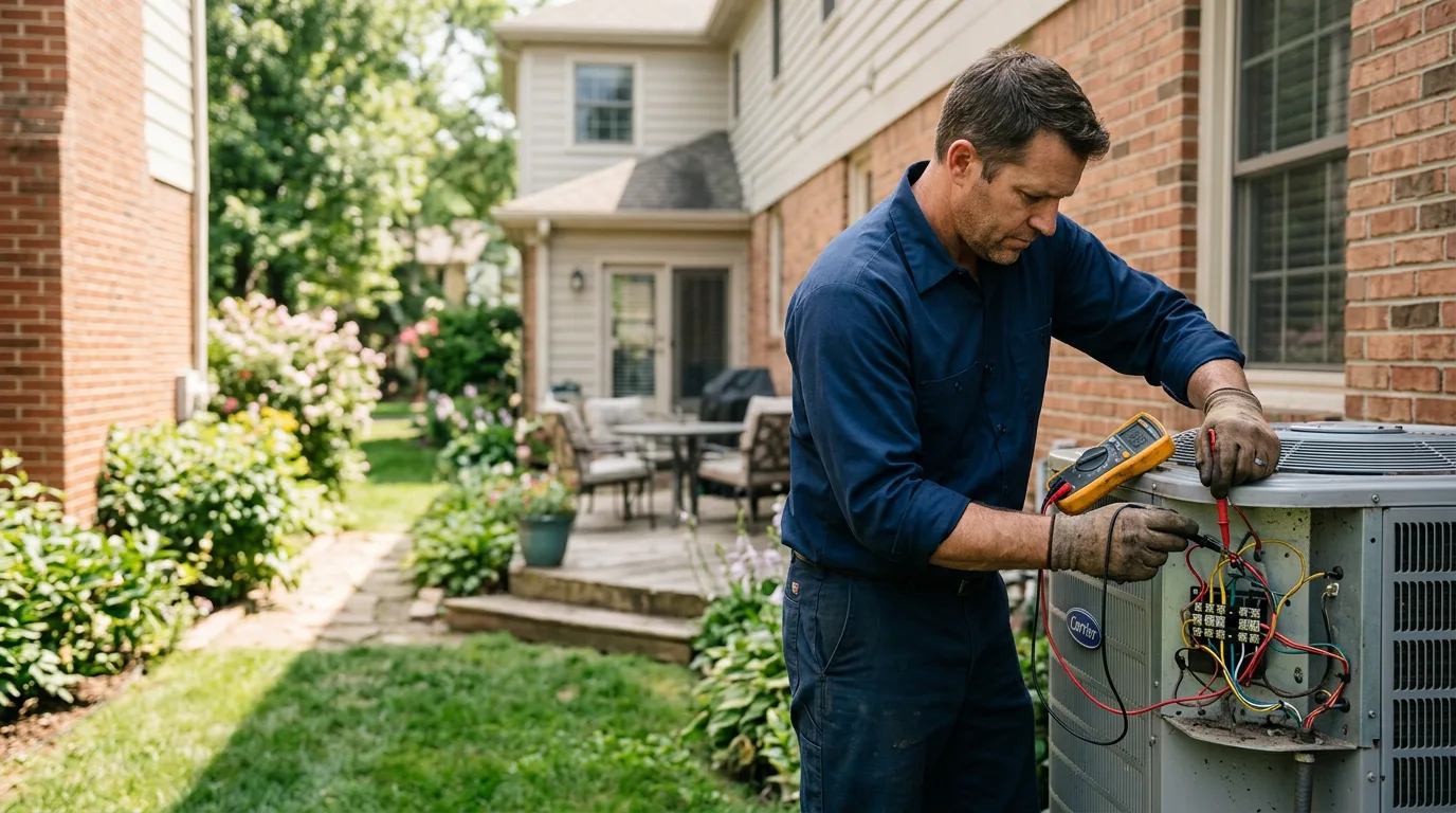 HVAC technician working near New Preston Marble Dale, CT